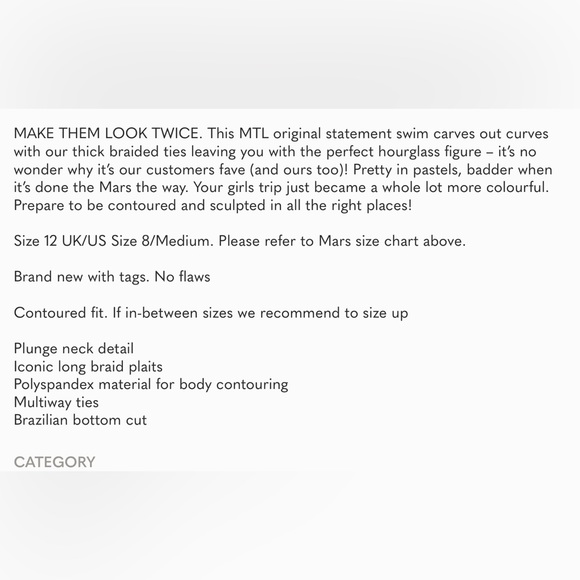 NWT Mars The Label Aqua/Pea Green Fishtail Swim Sculpting Plunge Swimsuit - Picture 10 of 10